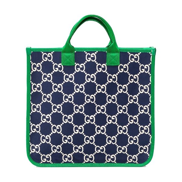 大人もOKグッチキッズコピー GG コットンピケ トートバッグ 605831H0GA0 4974